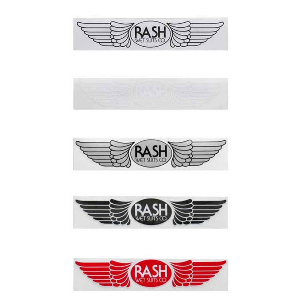 RASH ラッシュ羽マーク特大ステッカー（カラー５色）/ ラッシュウェットスーツ サーフィン