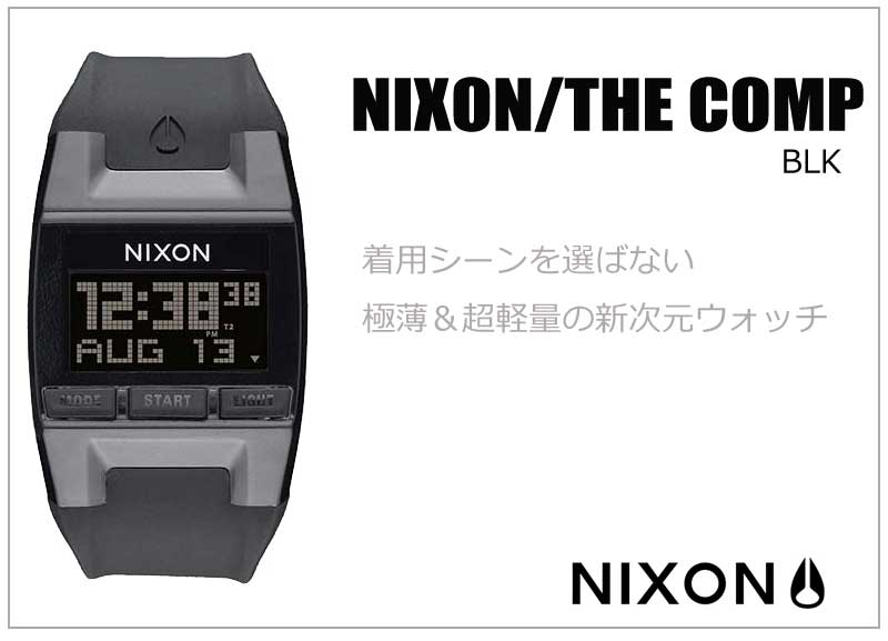 NIXON ニクソン腕時計 NIXON/THE COMP BLK/GOLD/メンズ
