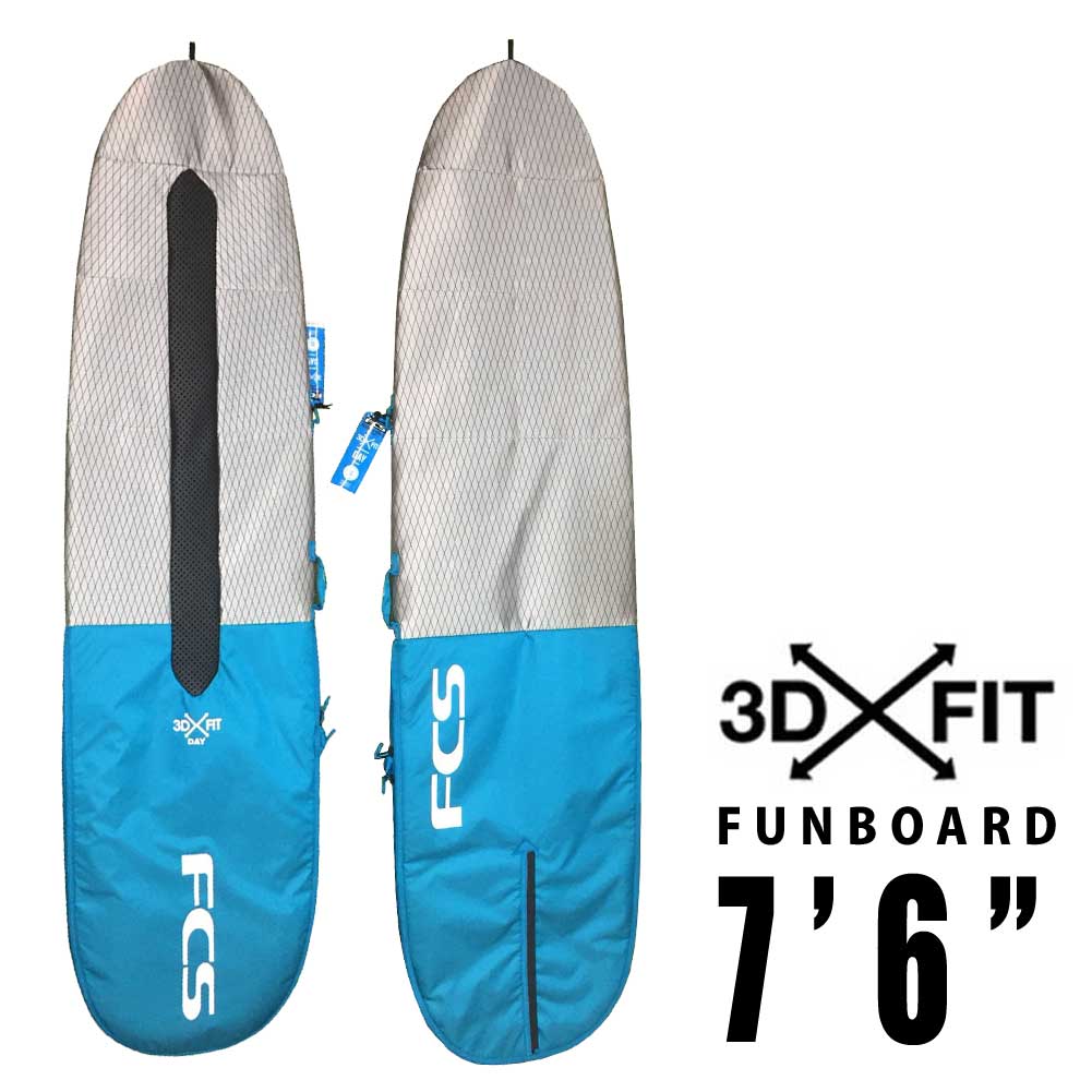 FCS サーフボードケース 3DX FIT DAY Funboard Cover 7'6/ファンボード用 ハードケース サーフィン