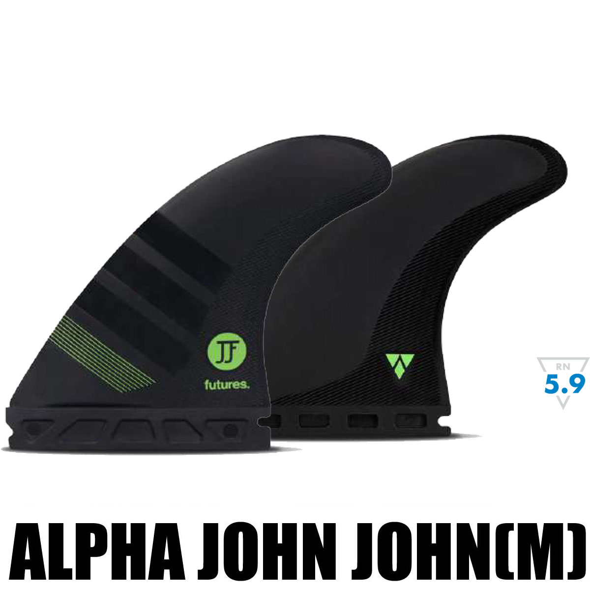 【送料無料】FUTURES FIN ALPHA JOHN JOHN　M　ジョン・ジョン・フローレンステンプレート/トライフィン 　3フィン　 ショートボードフィン サーフィン