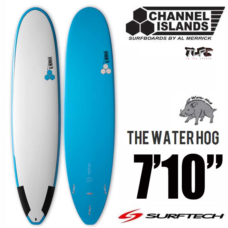 ファンボードCHANNEL ISLANDS チャンネルアイランド SURFTEC THE WATER HOG LT.Blue 7'10/サーフテック  ウォーターホグ アルメリック エポキシ ミニロング