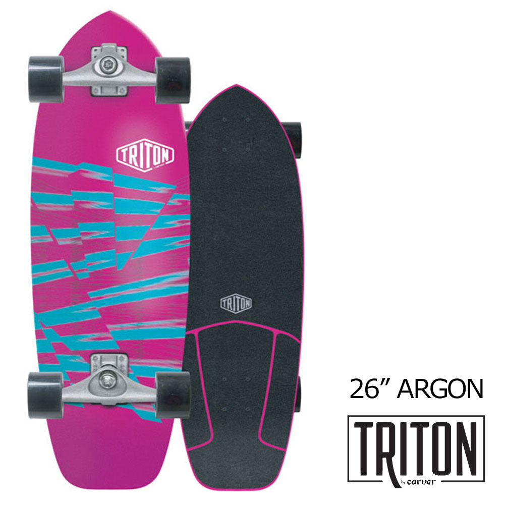 子供用 スケートボード コンプリート カーバースケートボードトリトン アルゴン 26インチ Carver Skateboards Triton Argon