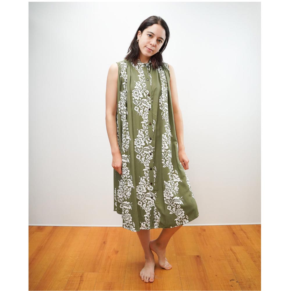 La-2 ラドゥ ワンピース レディース 9218 TIKUIT FRONT BUTTON DRESS