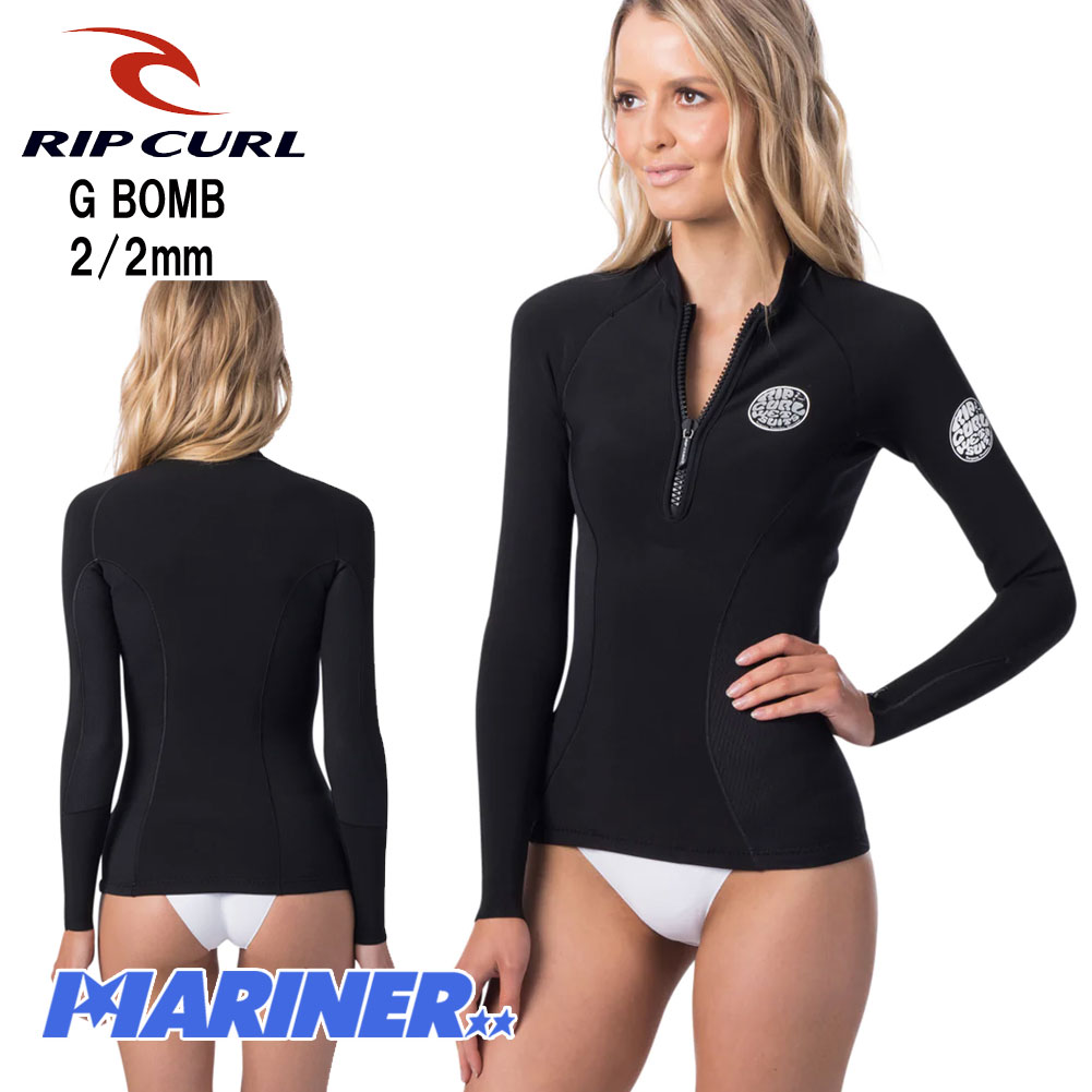 サーフィン レディース タッパー RIP CURL G BOMB 1mm Front Zip Long