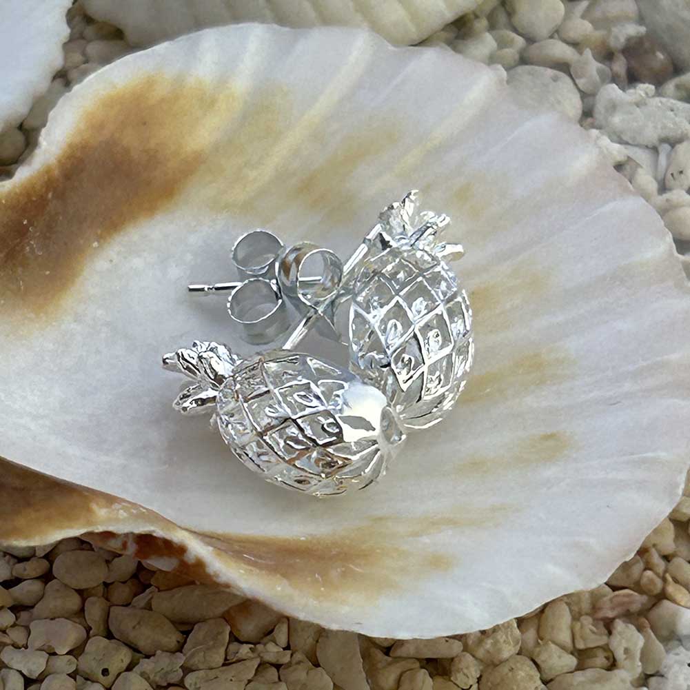 ハワイアンジュエリー シルバー　ピアス　Hawaiian Jewelry R ハワイアンジュエリー ピアス シルバー パイナップル