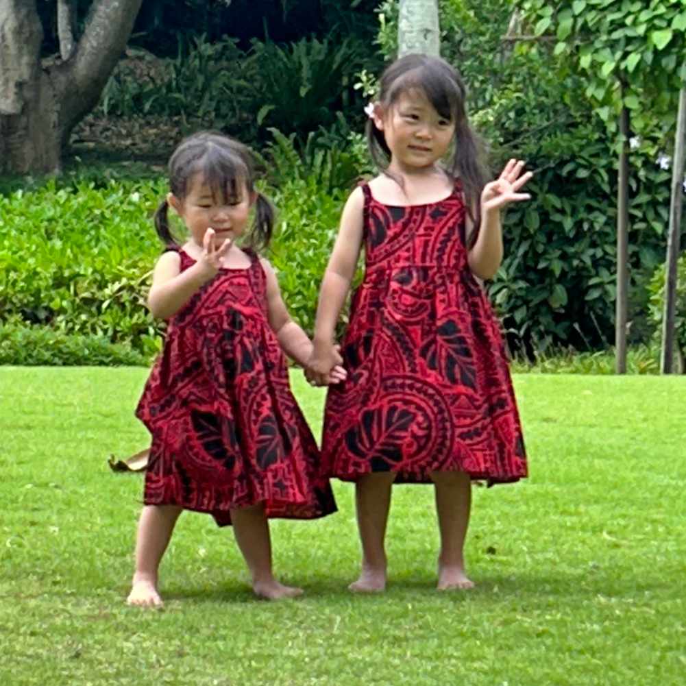 子供服ハワイアン キッズワンピース HS ハワイアンフラワー