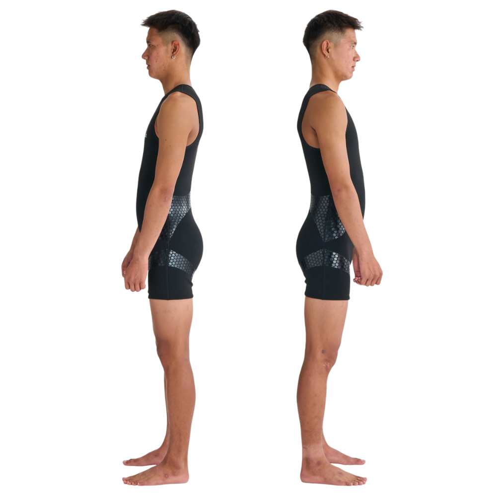 QUIKSILVER クイックシルバー インナー ショートジョン メンズ 1.0mm