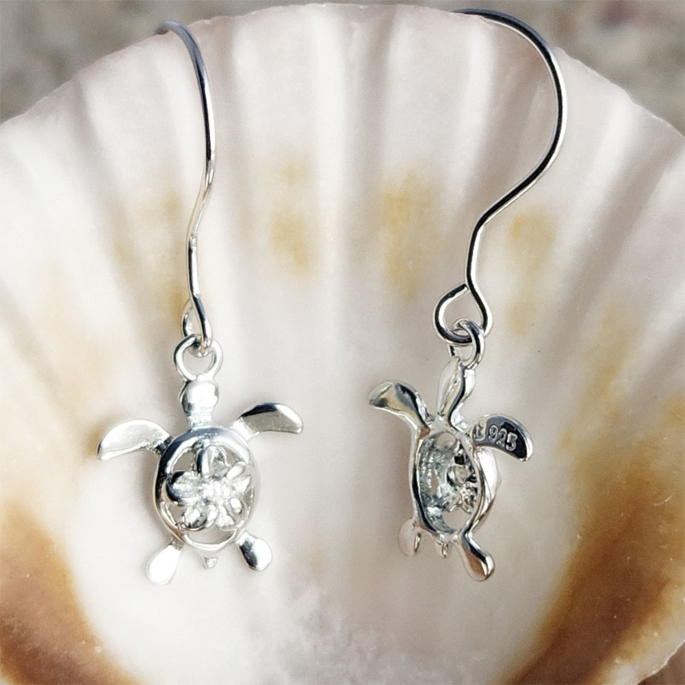 ハワイアンジュエリー ホヌピアス フックタイプ E321 透かし