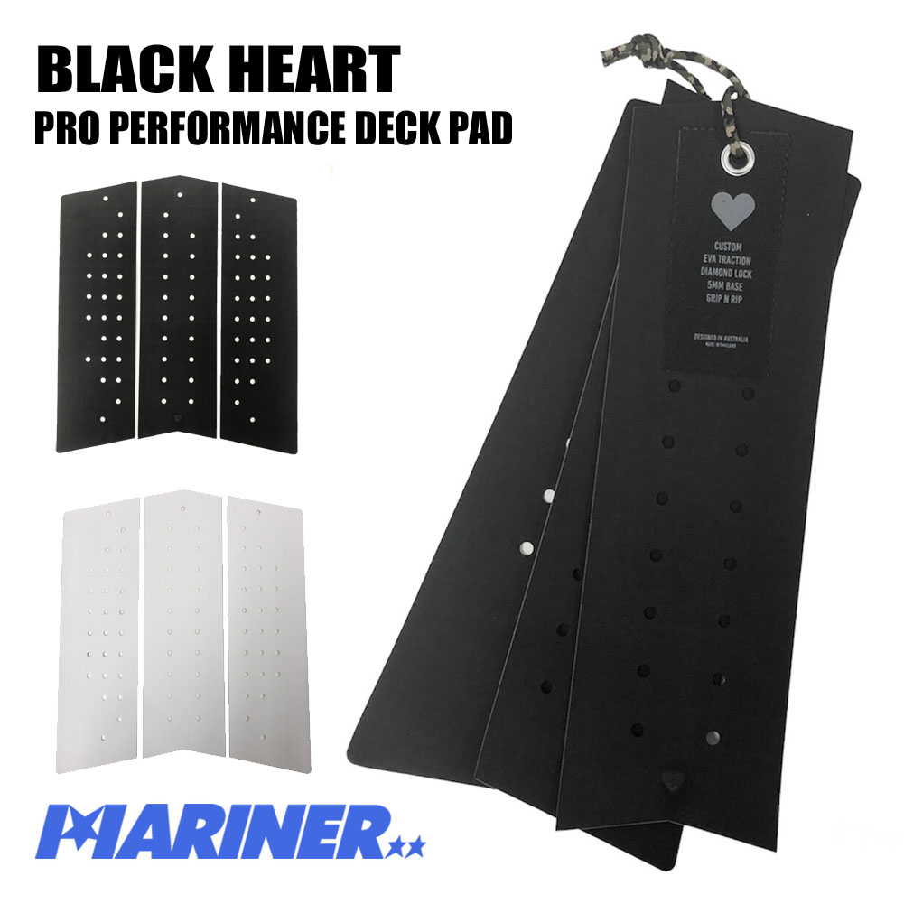 フロント デッキパッド ブラックハート 3ピースプロパフォーマンス デッキパッド BLACK HEART3 piece PRO PERFORMANCE  DECK PAD