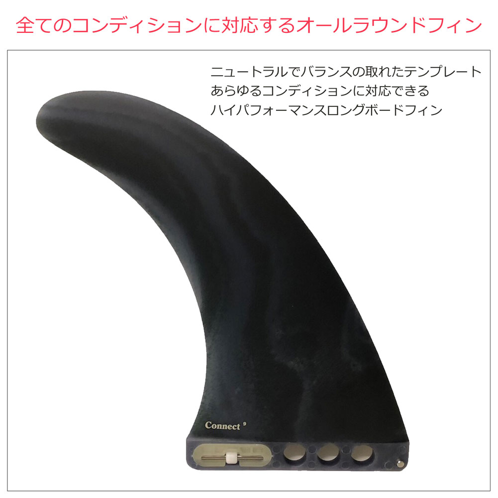 【送料無料】ロングボード フィン 9.0 エフシーエスツー コネクト ネオエコブレンド FCS II LB CONNECT NEO ECO Blend  9nd 9 BLUE Longboard Fin シングルフィン センターフィン 初心者 スタンダード オールラウンド エコロジー ブルー おしゃれ