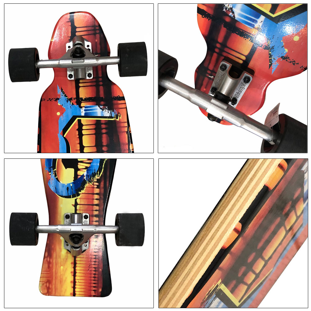 サーフスケート コンプリート スケボー スケートボード ロンスケ グラビティハイパーカーブファームストライプロングボード gravity