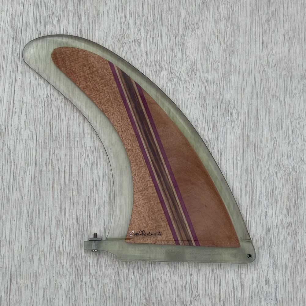 ロングボードフィン Rainbow fin Robert August 9.5 Wood レインボー