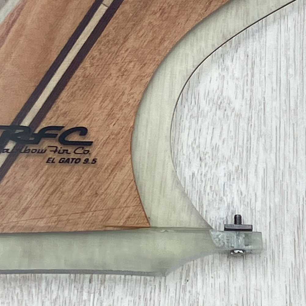 ロングボードフィン Rainbow fin El Gato 9.5 Wood レインボーフィン