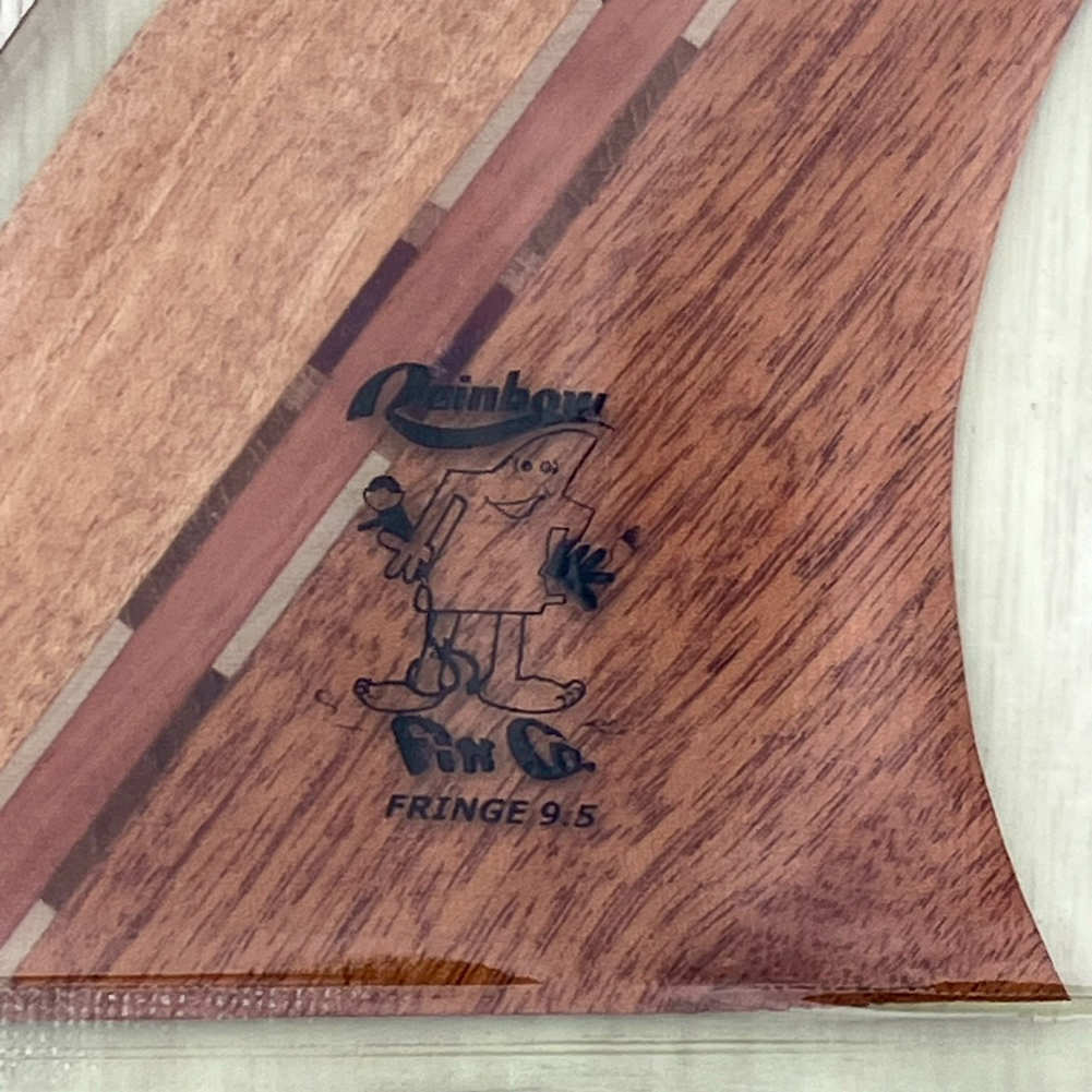 ロングボードフィン Rainbow fin FRINGE 9.5 Wood レインボーフィン