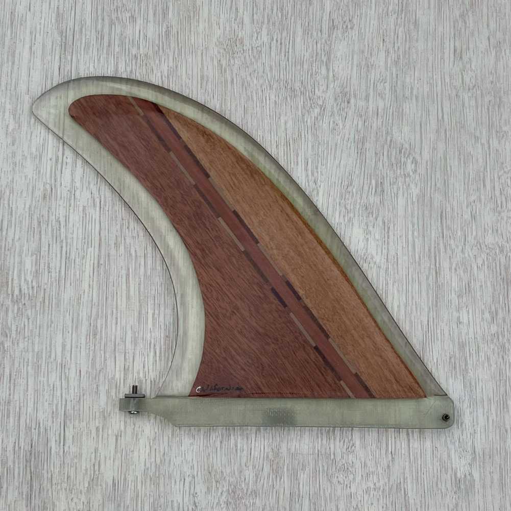 ロングボードフィン Rainbow fin FRINGE 9.5 Wood レインボーフィン