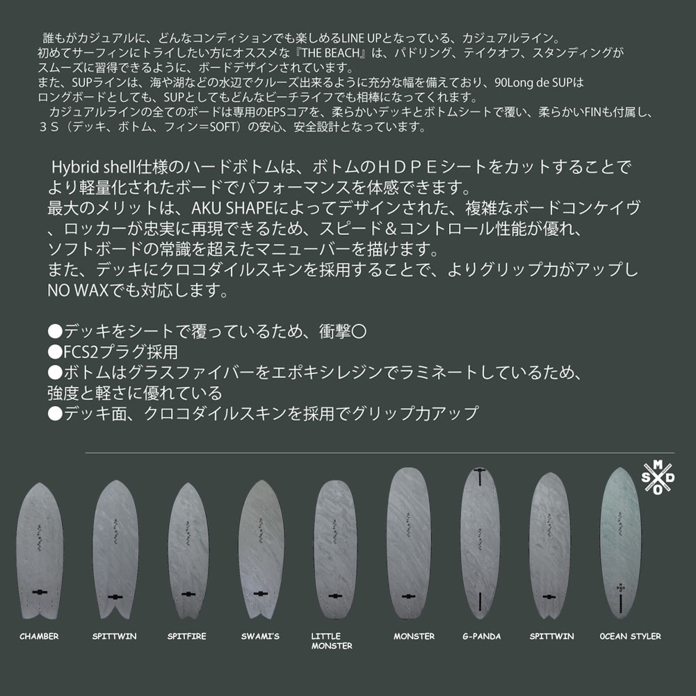 【送料無料】ソフトボード ウォーターランページ モンスター 6'6 7'0 ハーボトム WATER RAMPAGE MONSTER HARD  BOTTOM SF-66 SF-70 FCS2プラグ ショートボード サーフィン ソフトサーフボード 初心者 初級 中級 上級 ミッドレングス 人気